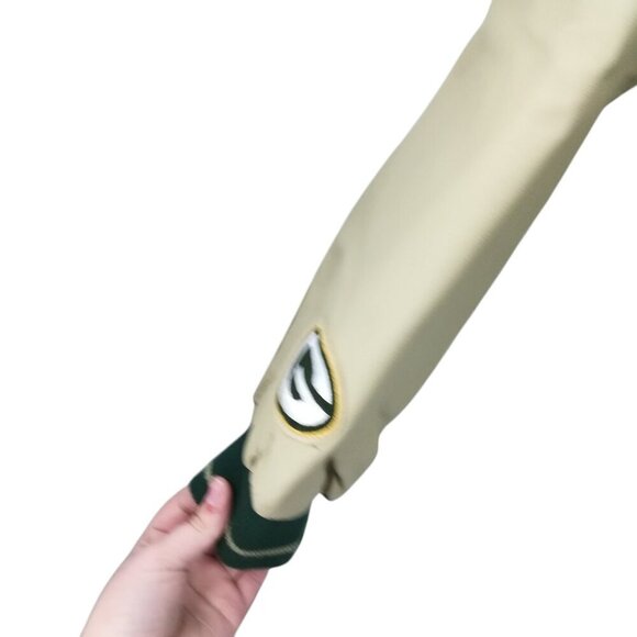 Vintage Green Bay Packers Logo Athletic Suede Leather Bomber Jacket Size XL NFL - Picture 6 of 15